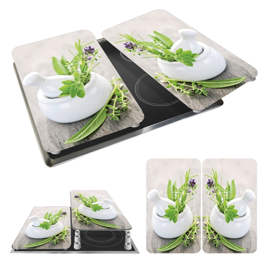 WENKO 2521420100 - Kryt varnej dosky 52x30 cm pestrofarebný/šedý/priehľadný