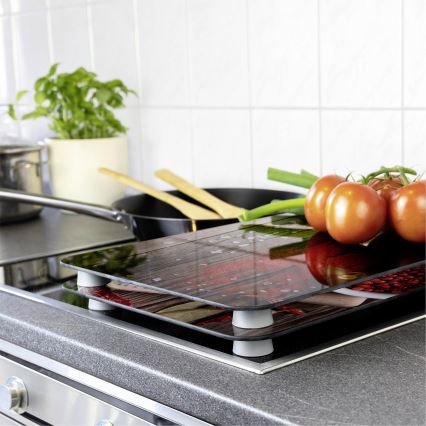 WENKO 2521467100 - Kryt dosky 30x52 cm pestrofarebný/šedý/priehľadný