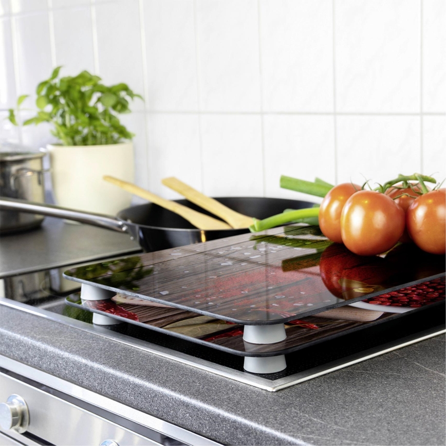 WENKO 2521467100 - Kryt dosky 30x52 cm pestrofarebný/šedý/priehľadný