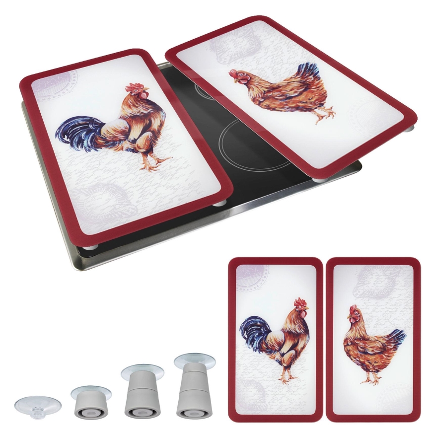 WENKO 2521471500 - Krycia doska ABDECKPLATTE - GRAFIK 30x52 cm pestrofarebná