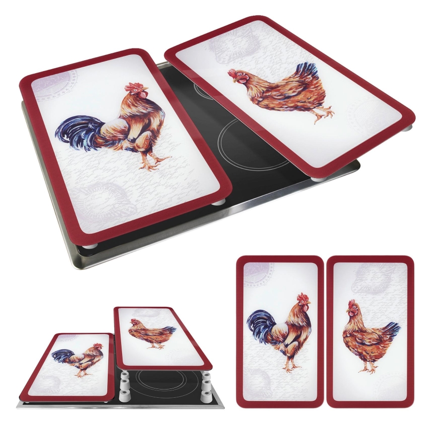 WENKO 2521471500 - Krycia doska ABDECKPLATTE - GRAFIK 30x52 cm pestrofarebná