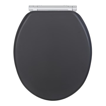 WENKO 25218100-WC WC sedátko MORRA 35x42 cm antracitové/strieborné