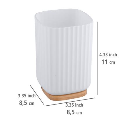 WENKO 25293100 - Pohárik ROTELLO 8,5x11 cm biela/hnedá