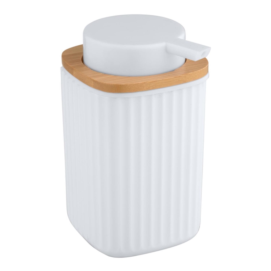WENKO 25294100 - Dávkovač mydla ROTELLO 8,9x12,7 cm biela/hnedá