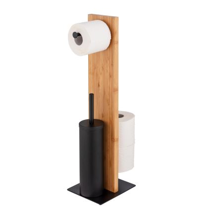 WENKO 25376100 - Súprava WC LESINA 18x69 cm hnedá/čierna