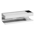 WENKO 25413100-Polica TURBO-LOC GENOVA SHINE 30x10,5 cm strieborná