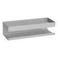 WENKO 25425100-Polica TURBO-LOC GENOVA matná 30x10,5 cm strieborná