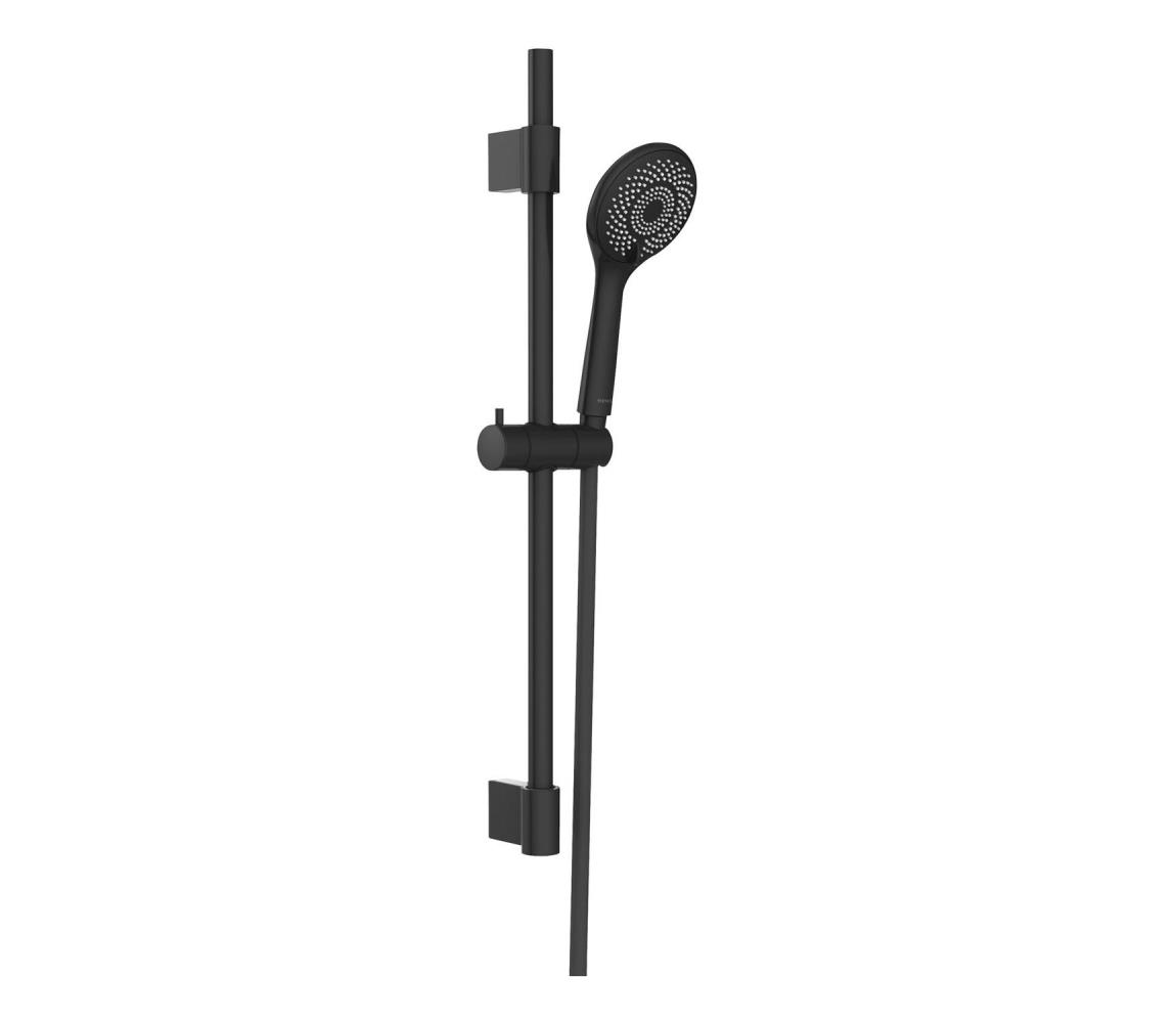 WENKO 25453100 - Sprchová súprava WATERSAVING SYSTEM 70 cm čierna 25453100