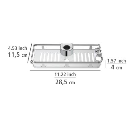 WENKO 25490100 - Polička LIBERTÀ 28,5x11,5 cm lesklý chróm