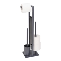 WENKO 25552100 - WC kefa RIVALTA 18x70 cm sivá/čierna