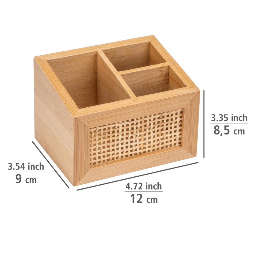 WENKO 25600100 - Organizér ALLEGRE 12x9 cm hnedý
