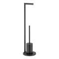 WENKO 25675100 - WC súprava FERLA 18x69,5 cm čierna