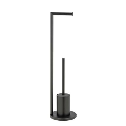 WENKO 25675100 - WC súprava FERLA 18x69,5 cm čierna