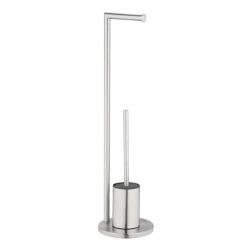 WENKO 25676100 - Súprava WC FERLA 18x69,5 cm, nerezová oceľ/saténový povrch