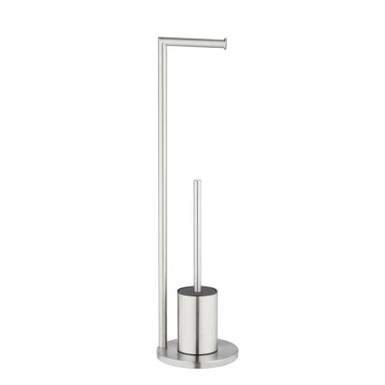 WENKO 25676100 - Súprava WC FERLA 18x69,5 cm, nerezová oceľ/saténový povrch