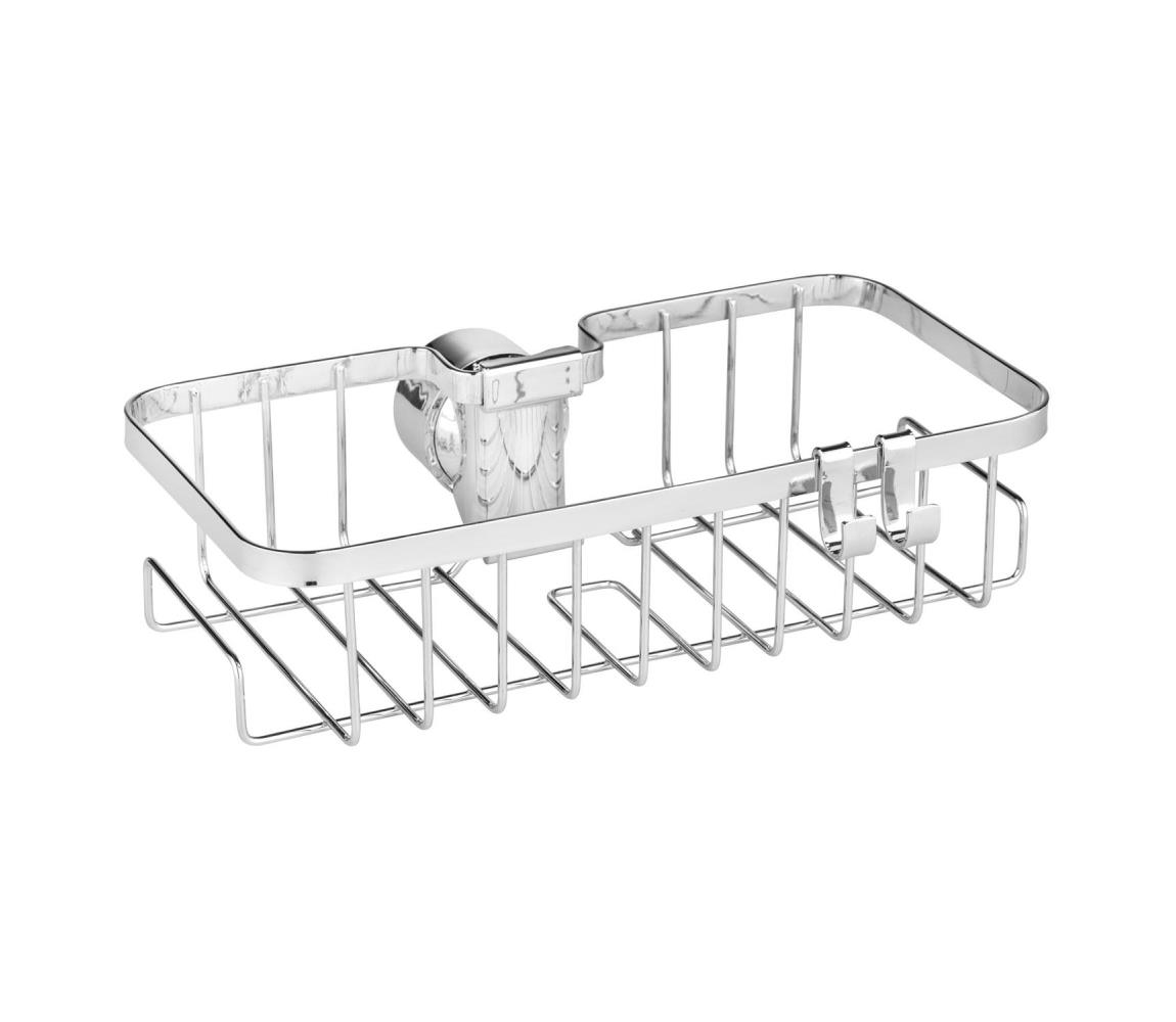 WENKO 25678100 - Košík FLORESTA 24x14 cm strieborný 25678100
