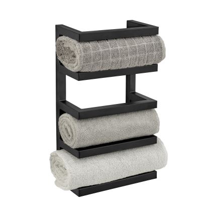 WENKO 25780100 - Stojan na uteráky FONDIRO 24x42 cm čierna
