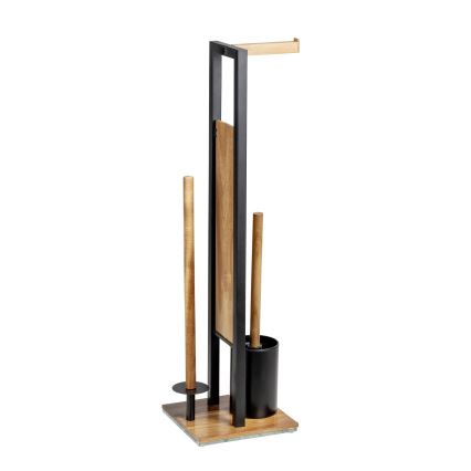WENKO 25784100 - WC súprava RIVALTA 18x70 cm hnedá/čierna