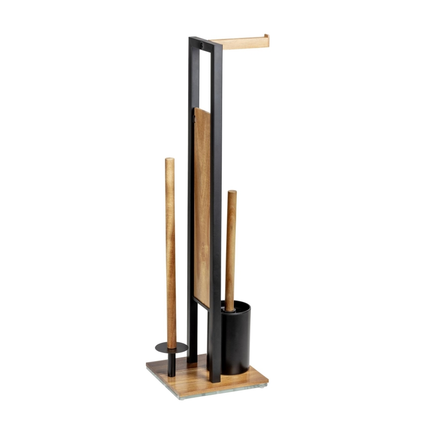 WENKO 25784100 - WC súprava RIVALTA 18x70 cm hnedá/čierna