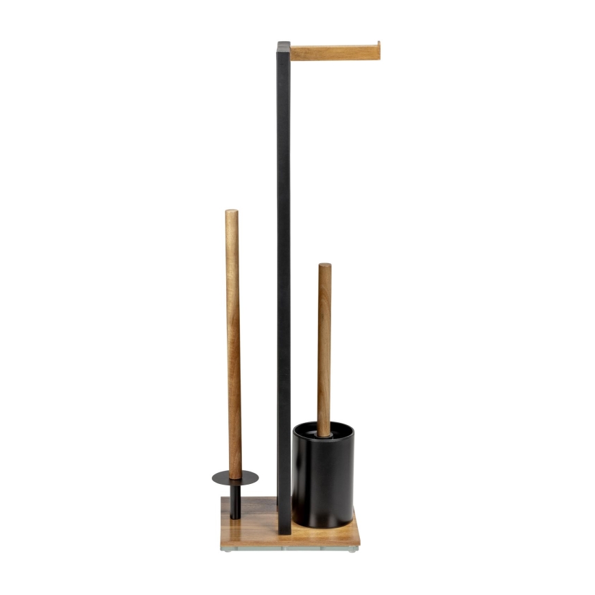 WENKO 25784100 - WC súprava RIVALTA 18x70 cm hnedá/čierna