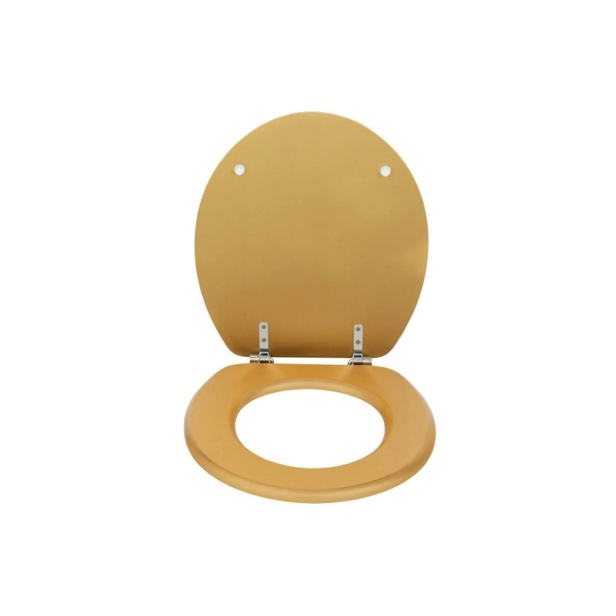 WENKO 26010100 - WC sedátko ALDENO 37x41 cm zlatá/strieborná
