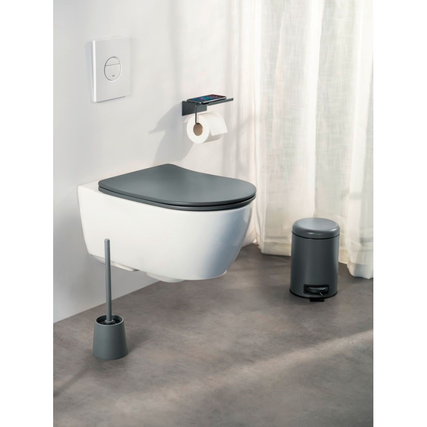 WENKO 26030100 - WC sedadlo GALATI 46x36 cm antracit