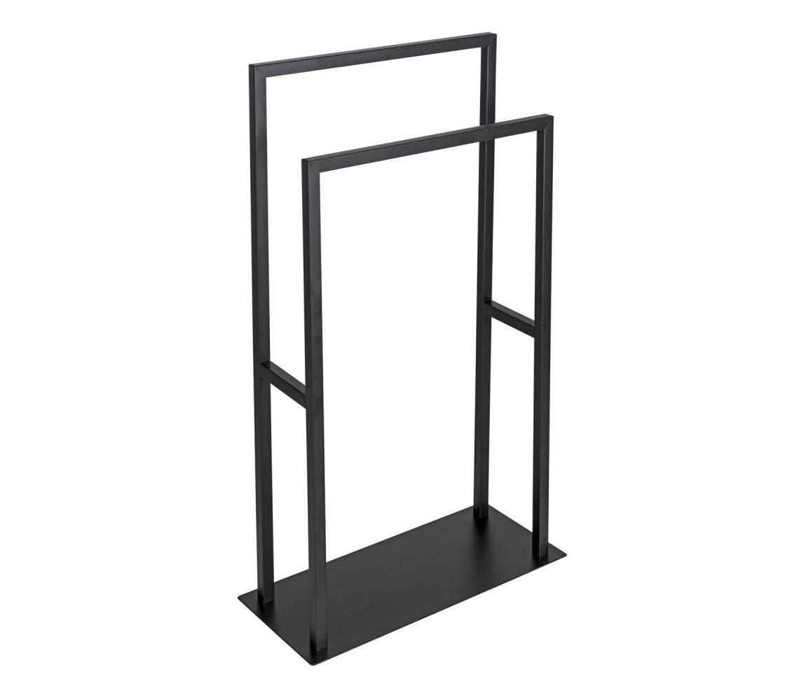 WENKO 26056100 - Stojan na uteráky RIVALTA 46x80 cm nerez/čierna 26056100