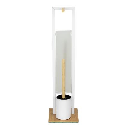 WENKO 26214100 - WC sada RIVALTA 18x70 cm hnedá/biela