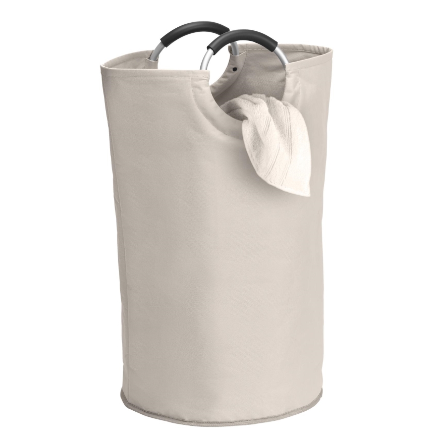 WENKO 3440001100 - Kôš na bielizeň STONE 38x72 cm béžová/strieborná/čierna