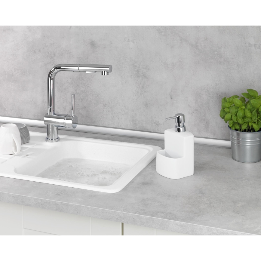 WENKO 3620115100 - Dávkovač mydla FESTIVAL 10x18 cm biely