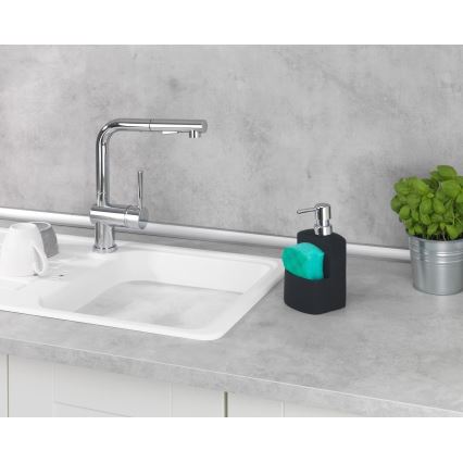 WENKO 3620117800 - Dávkovač mydla FESTIVAL 10x18 cm čierny