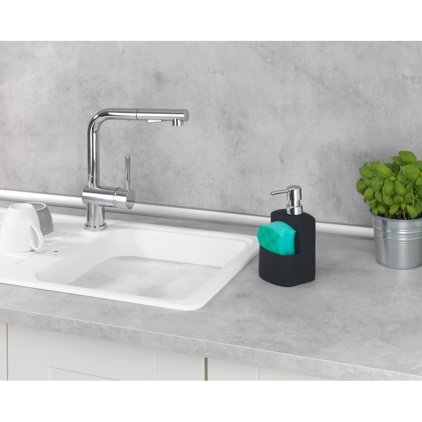 WENKO 3620117800 - Dávkovač mydla FESTIVAL 10x18 cm čierny