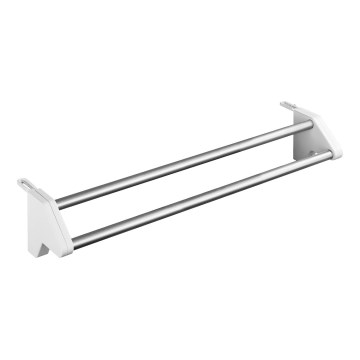 WENKO 3703100 - Sušiak na bielizeň TWIN 60x13 cm strieborná/biela