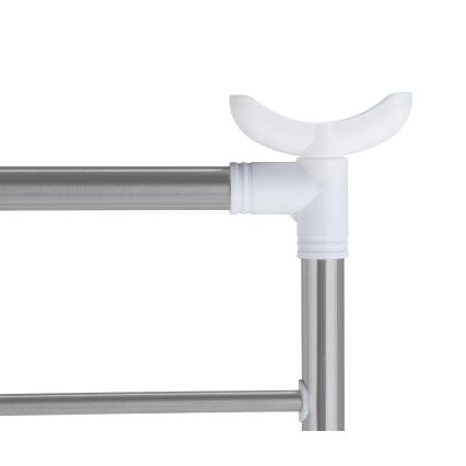 WENKO 3772020100 - Sušiak PROFI 65x150 cm nerez/strieborná/biela