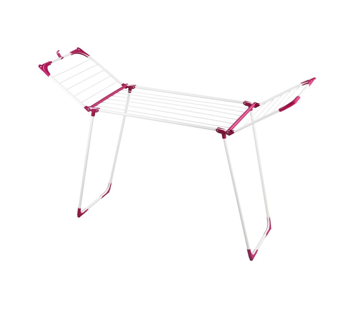 WENKO 3774021100 - Sušiak na bielizeň SUMMER DRY 153x76 cm biela/ružová 3774021100