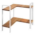 WENKO 53025100 - Polica LOUISA 30x33 cm biela/hnedá