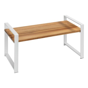 WENKO 53027100 - Polica LOUISA 40x20 cm biela/hnedá