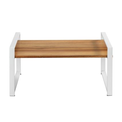 WENKO 53027100 - Polica LOUISA 40x20 cm biela/hnedá