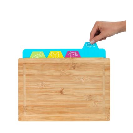 WENKO 53064100 - Krájacia doska 32,5x22,5 cm hnedá/pestrofarebná