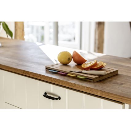 WENKO 53064100 - Krájacia doska 32,5x22,5 cm hnedá/pestrofarebná