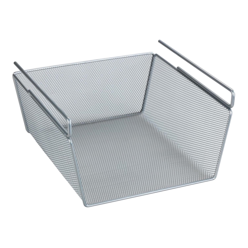 WENKO 53142100 - Košík 27,5x28 cm strieborná
