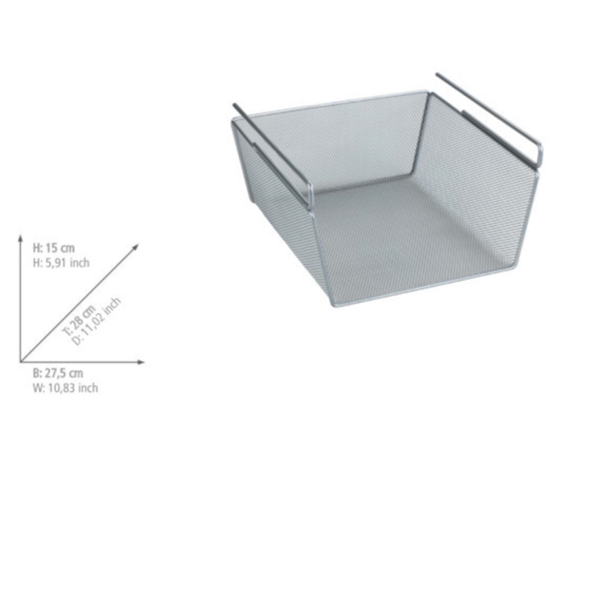 WENKO 53142100 - Košík 27,5x28 cm strieborná