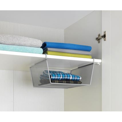 WENKO 53142100 - Košík 27,5x28 cm strieborná
