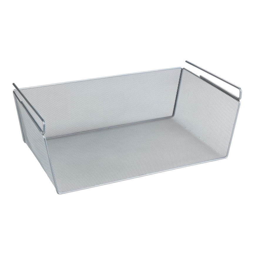 WENKO 53143100 - Strieborný košík 49x28 cm