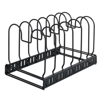 WENKO 53149100 - Držiak na pokrievky a panvice 18x18 cm čierny