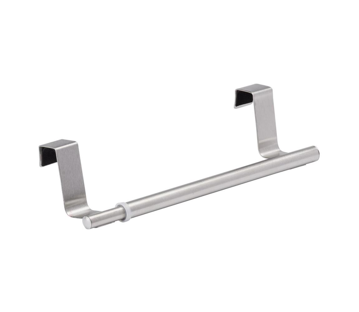 WENKO 53245100 - Držiak na uteráky TELESCOPE 7x6 cm strieborný/čierny 53245100