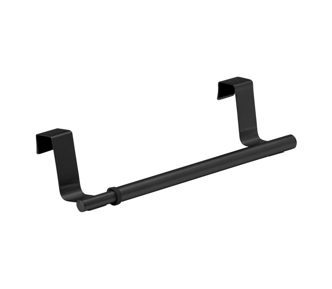 WENKO 53247100 - Držiak uterákov 36-60 cm nerezová oceľ/čierna 53247100