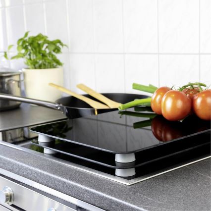 WENKO 53898100 - Krycia doska 52x30 cm čierna/šedá/priehľadná