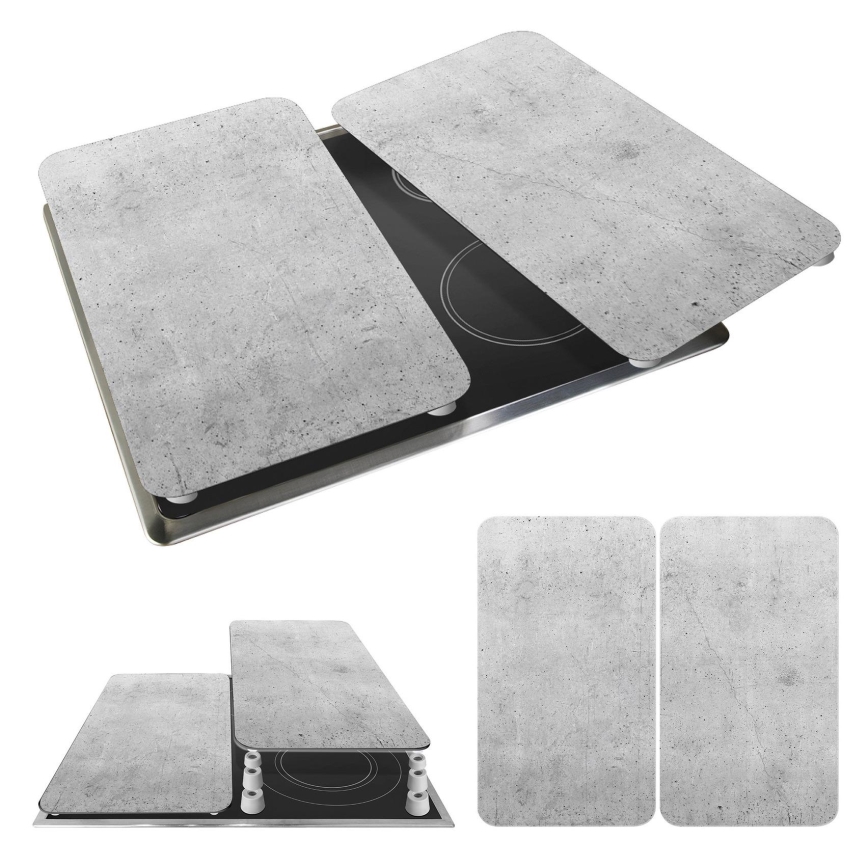 WENKO 53906100 - Kryt varnej dosky 30x52 cm sivý/priehľadný