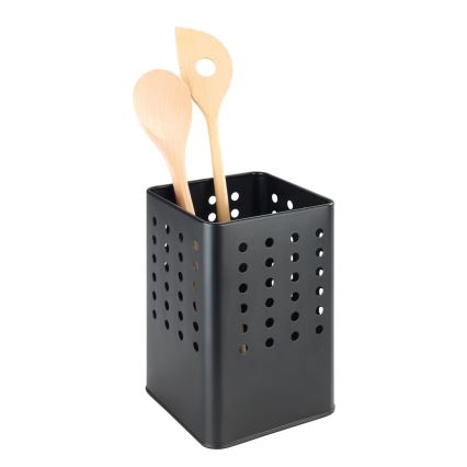 WENKO 54017100 - Stojan na príbory SILIO 11,5x16,5 cm čierny